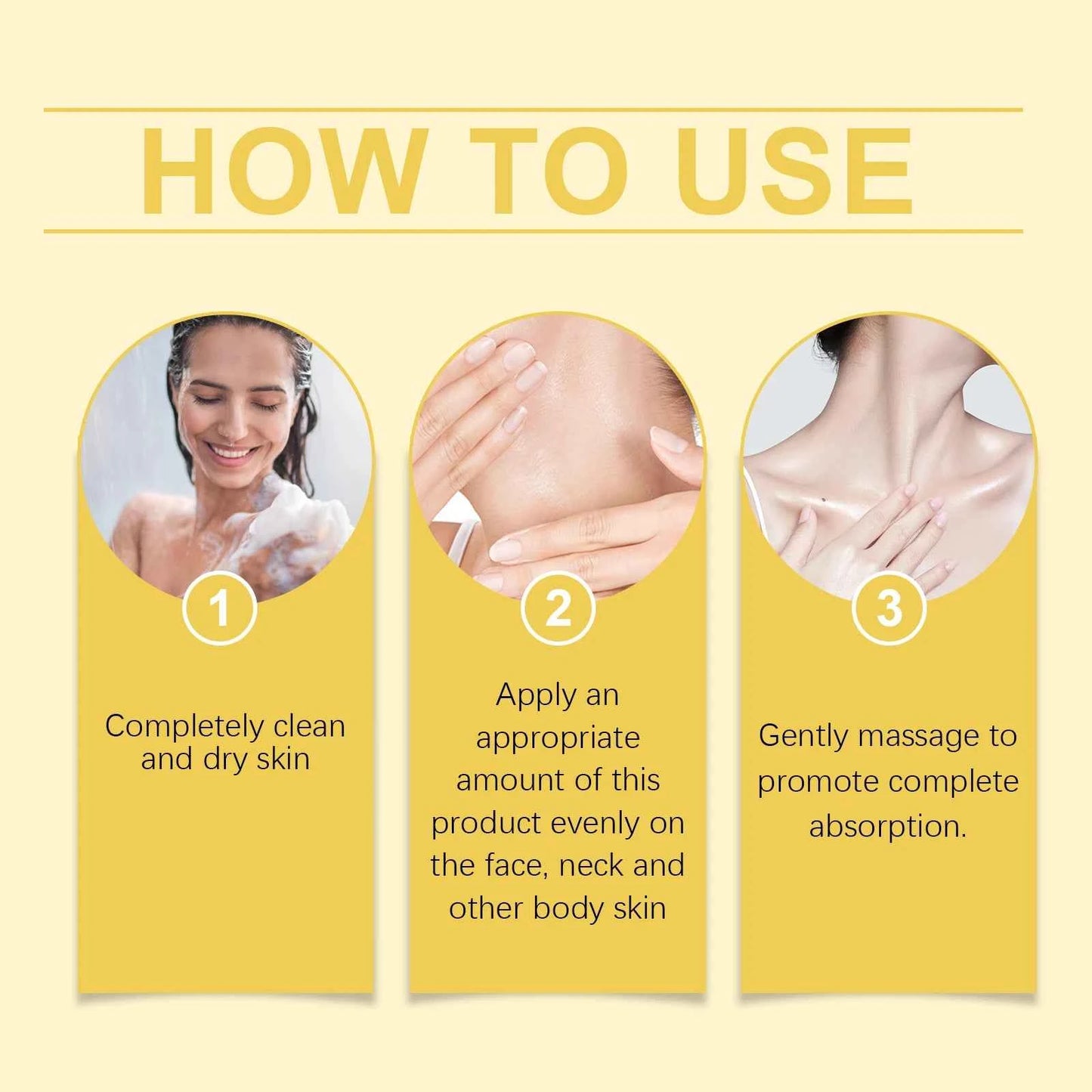Bee-Venom Neck Care Stick Contains Collagen Lift & Tighten Skin Lighten Neck Lines Double Chin Moisturizing Beauty Neck Cream