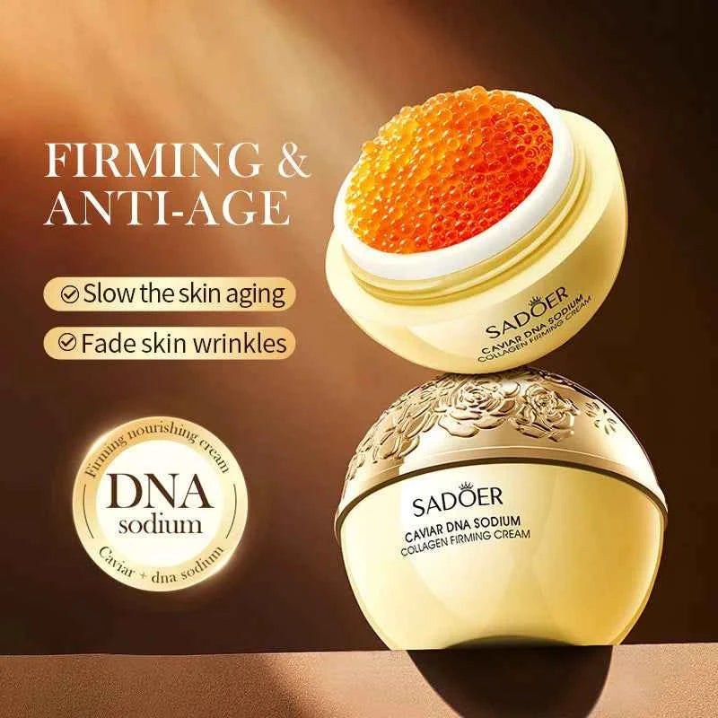 SADOER Caviar DNA Sodium Collagen Frming Cream for Moisturizing Nourish Anti-age Skin Care 30g