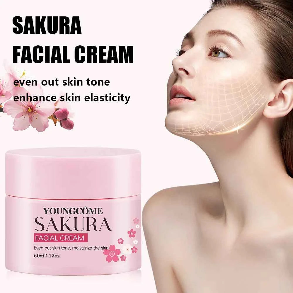 Sakura Blossom Retinol Collagen anti-aging Face Cream Facial Care Cream deeply nourishes Suitable for dry and rough skin