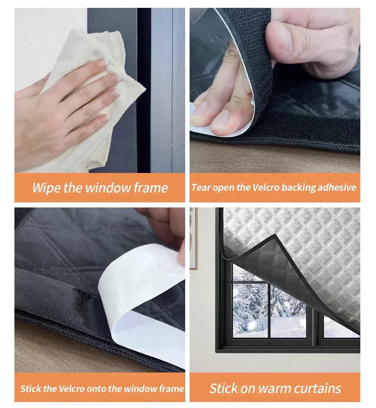 Winter Insulation Curtain - Windproof Thermal Door & Window Film - Shello's Creative Boutique