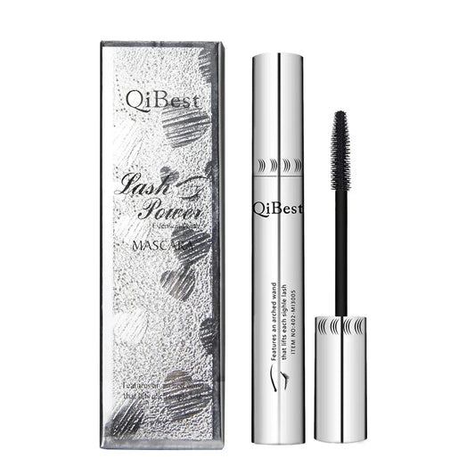 Qibest Silver Tube Mascara Waterproof Long & Curling Black Eyelashes Easy Removal No Dizziness Everlastingly Lasting - Shello's Creative Boutique