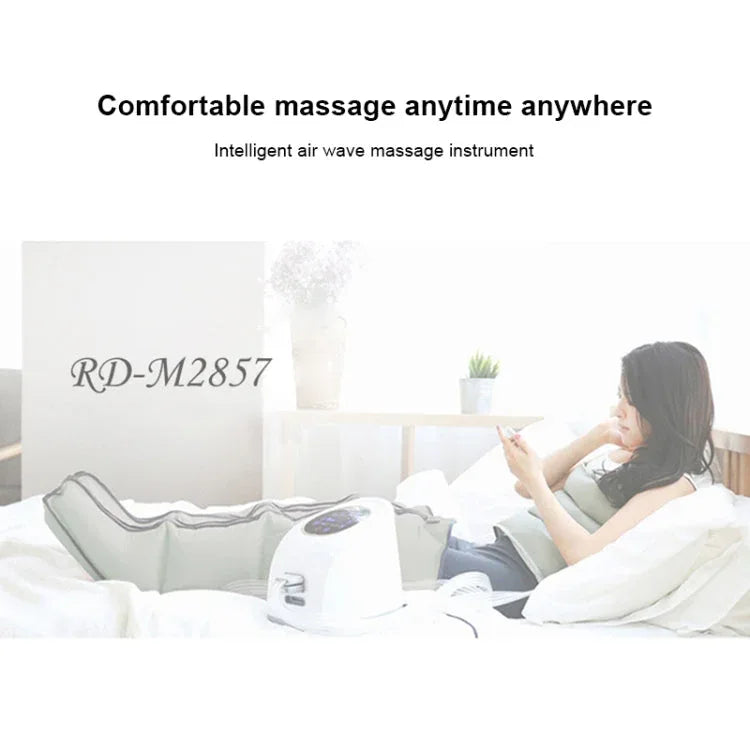RD-M2857 4 in 1 Legs + Waist + Single Hand Airbag All-inclusive Intelligent Air Wave Pressure Massager with Host, Support Timing / Positioning Massage & 10 Kinds of Adjustable Force, US Plug or EU Plug - Shello's Creative Boutique