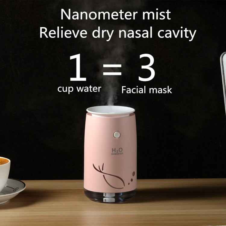 Concise Fish Pattern Mini Home Mute Bedroom Student Dormitory Office Portable USB Wireless Durable Humidifier