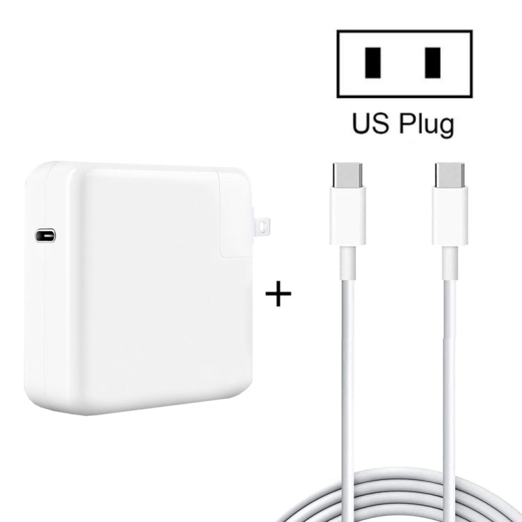 PD-96W 96W PD USB-C / Type-C Laptop Adapter + 2m 5A USB-C / Type-C to USB-C / Type-C Fast Charging Cable for MacBook Pro, EU Plug, US Plug, UK Plug, AU Plug Shello's Creative Boutique