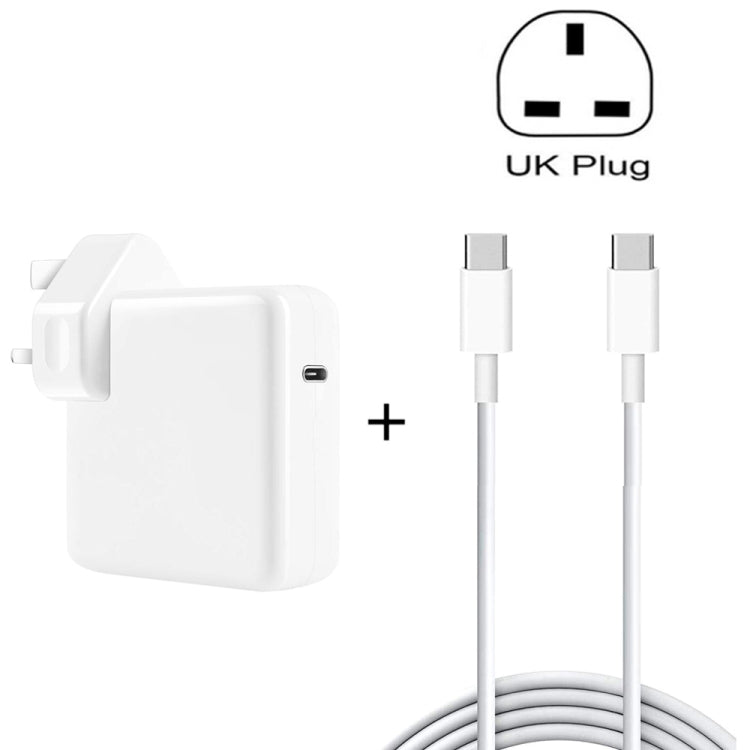 PD-96W 96W PD USB-C / Type-C Laptop Adapter + 2m 5A USB-C / Type-C to USB-C / Type-C Fast Charging Cable for MacBook Pro, EU Plug, US Plug, UK Plug, AU Plug Shello's Creative Boutique