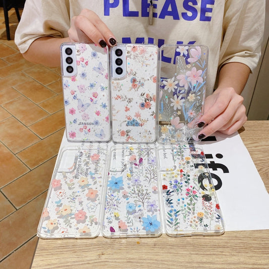 Fresh Small Floral Epoxy TPU Phone Case, For Samsung Galaxy A71, For Samsung Galaxy A50, For Galaxy A70, For Samsung Galaxy A02s EU Version