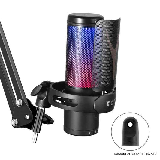 Yanmai GM7 USB Gaming Microphone - Desktop RGB Mic for Streaming & PC - Shello's Creative Boutique