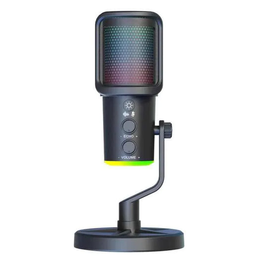 SU9 RGB Light USB-C / Type-C Desktop Recording Noise Reduction Microphone with Anti-spray Net - Shello's Creative Boutique
