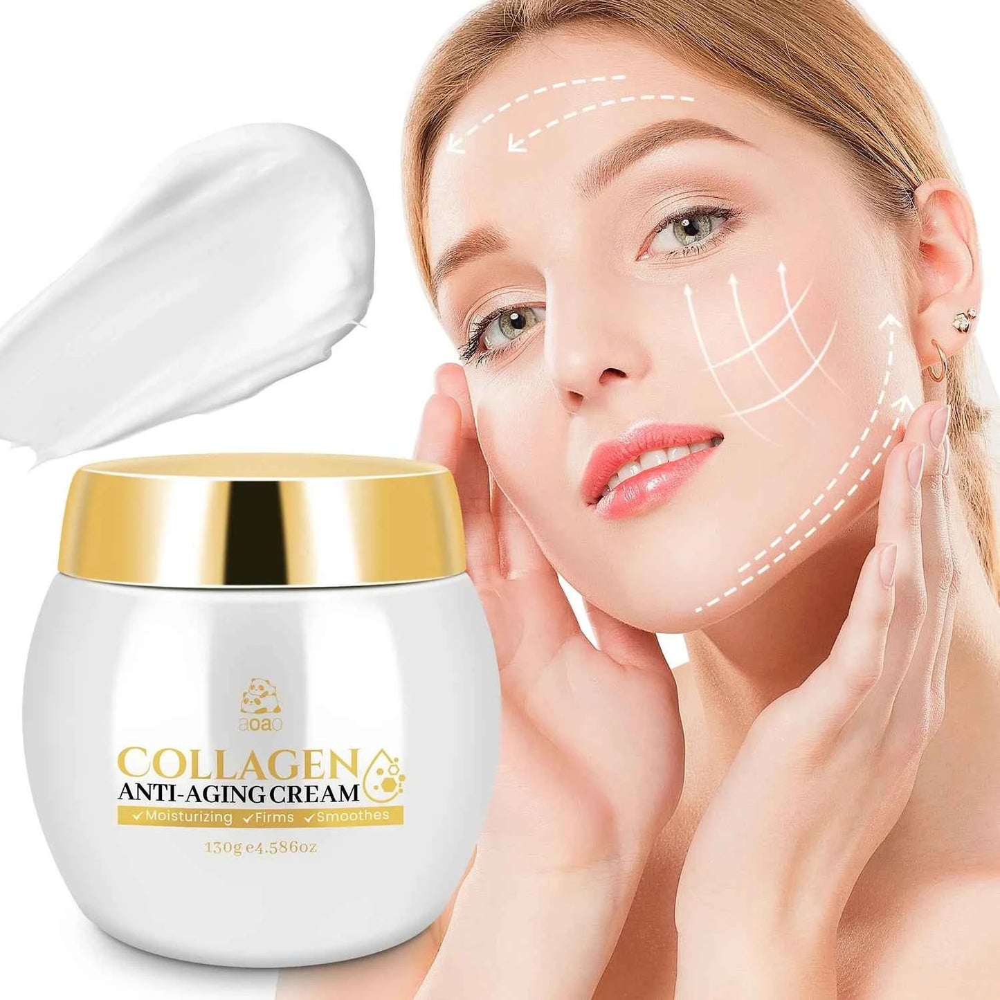 Collagen Cream with Peptides & Niacinamide - Deep Hydration for Face & Neck, Day/Night Moisturizer to, Make Skin Younger Looking