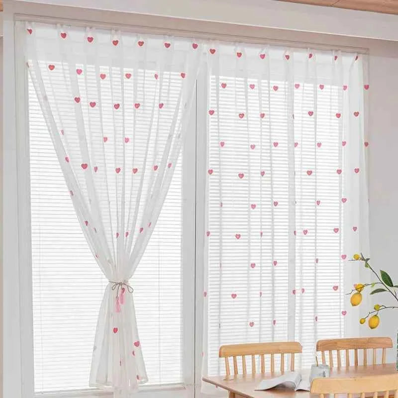 Household Bedroom Window Curtains Punch Free Easy Install Shading Drape Door Screens Modern Leaves White Curtain Home Decor Chic