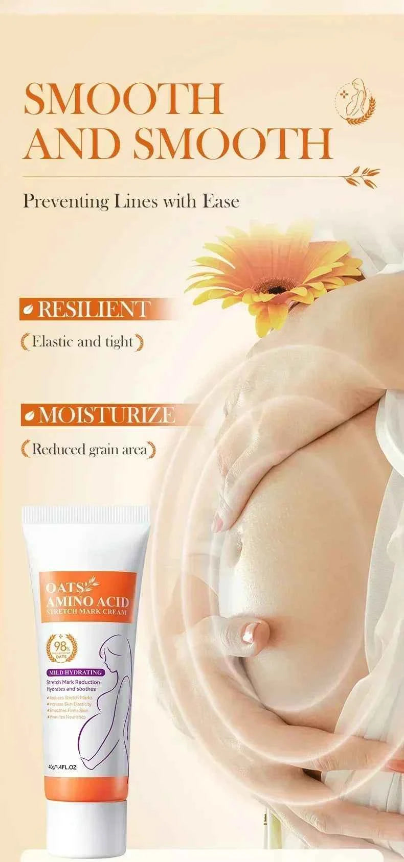Maternity Stretch Mark Permanent Removal cream Brighten Anti-Winkle Smooth Repair Firming Restore Skin Elasticity Body Skin Care
