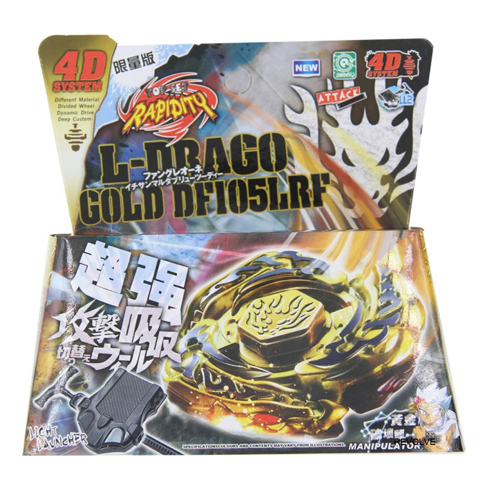 Children Toys SPINNING TOP Metal Fusion BB121B L-DRAGO GUARDIAN S130MB 4D System - STARTER SET WITH LAUNCHER Children Toys Shello's Creative Boutique
