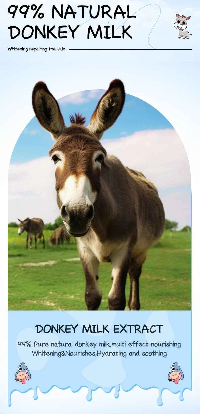 Donkey Milk Strong Whitening Face Cream Anti-aging Wrinkle Removal Firming Skin Care Facial Brightening Cream Korean Cosmetics