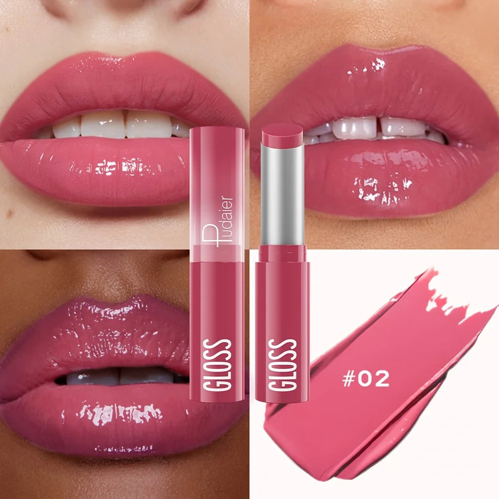 Glass Shine Lip Glaze, Mirror Finish Lipstick, Waterproof, Long Lasting, Non-Transfer, Plumping, Nude Shades - Shello's Creative Boutique