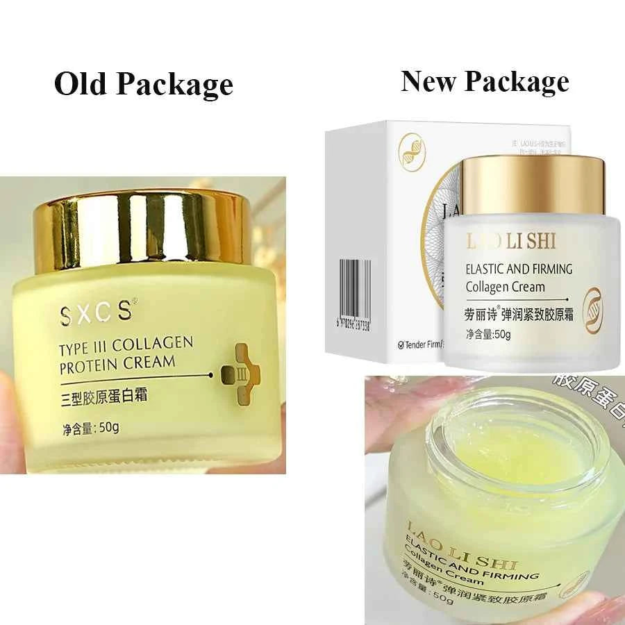 Type III Collagen Protein Cream for Face Moisturizing Lightens Fine Lines, Tightens and Brightens Skin Care Anti-Agin Firming