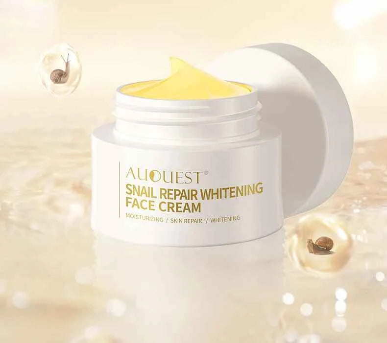 AUQUEST Snail Collagen Face Cream Whitening Moisturizing Anti Aging Facial Cream Skin Care Buy One Get One Free