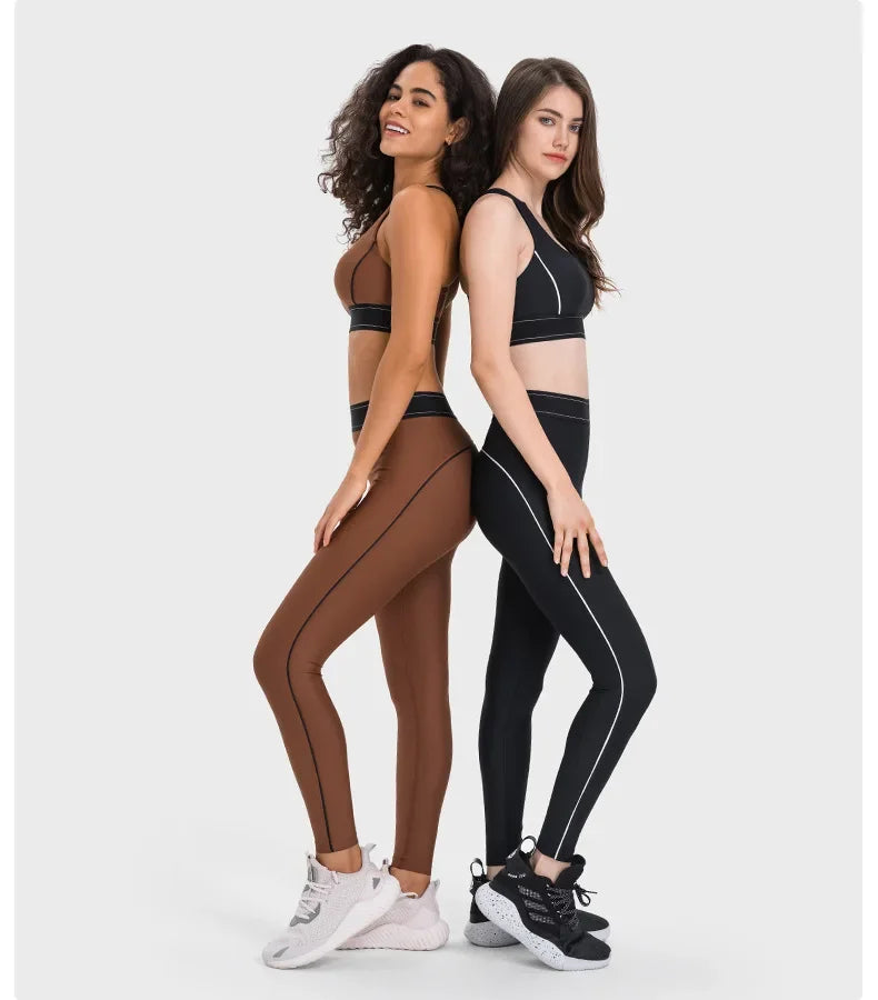 Lemoneno Seamless Patchwork Yoga Set – Breathable Fitness Confidence