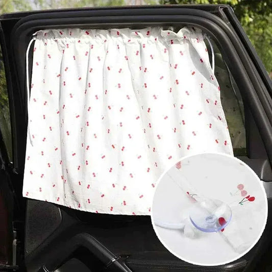 Car Window Sunshade for Baby - UV Protection Suction Cup Curtain with Cartoon Designs - Shello's Creative Boutique