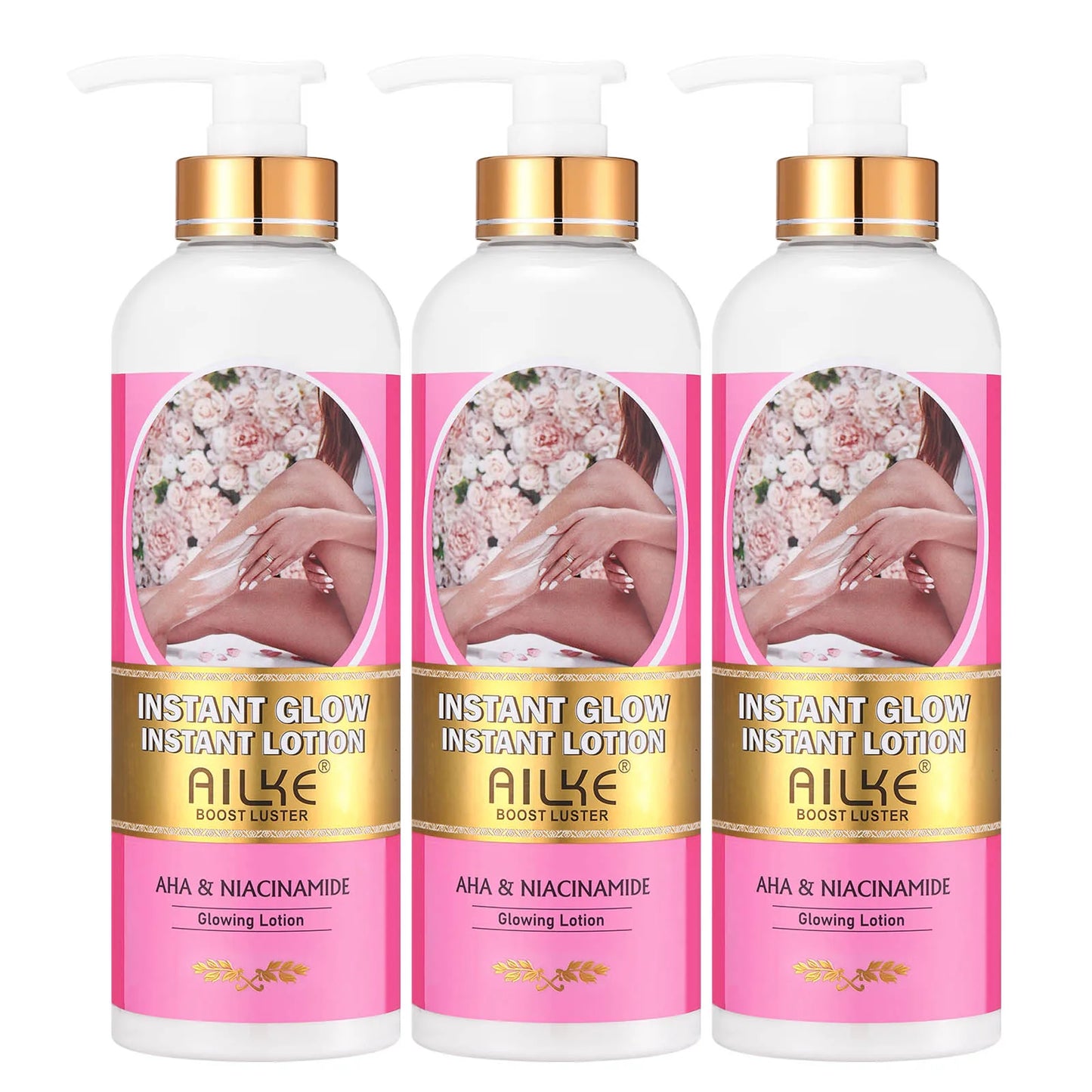 AILKE Women Skin Glowing Body Lotion, Moisturizing, Brightening, Nourishing, Smoothing Skin Cream, With Niacinamide - Shello's Creative Boutique