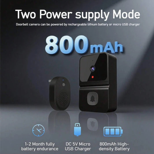 Wireless WiFi Outdoor Doorbell Camera with HD Video, Night Vision & Kement App