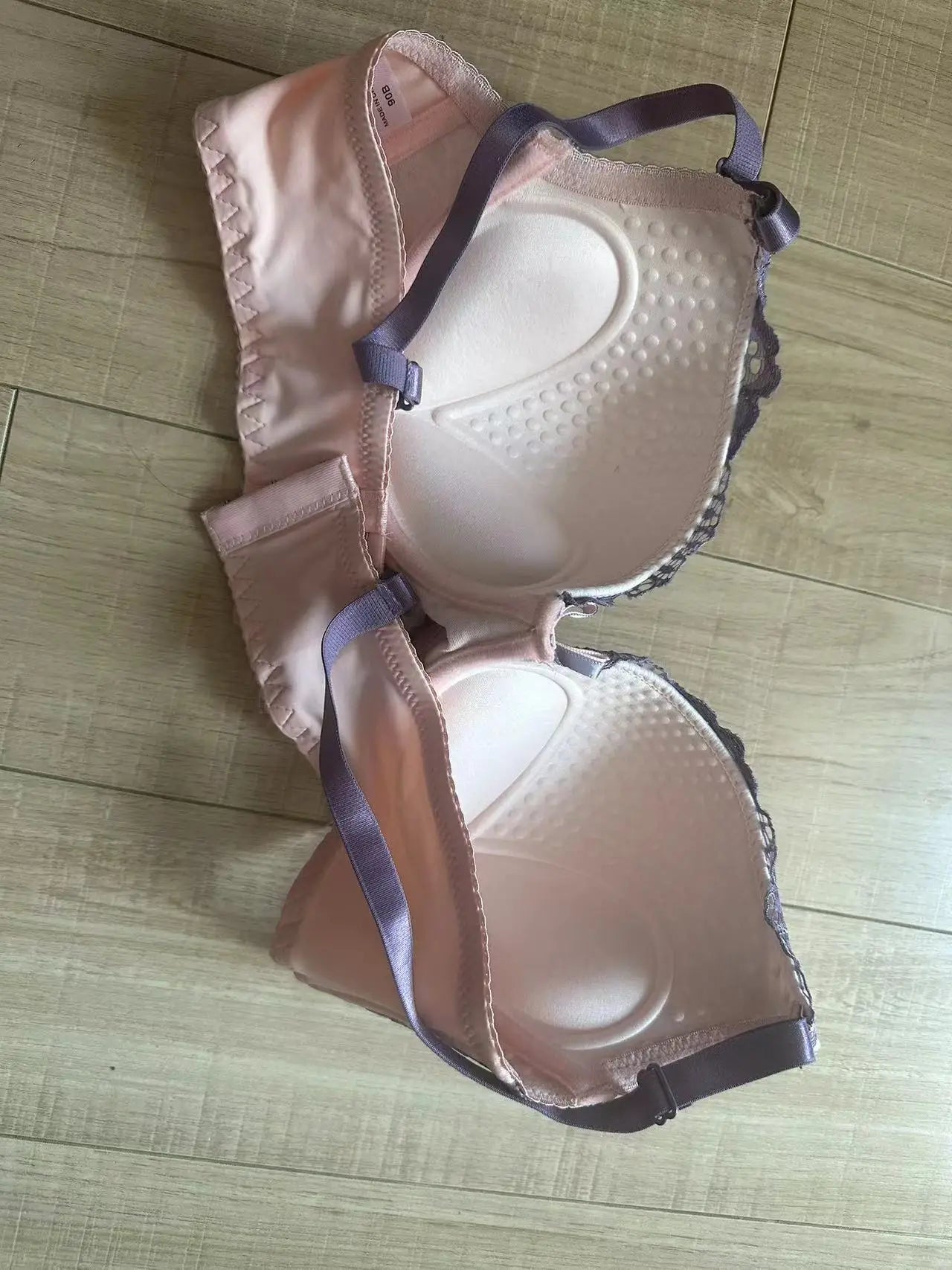 Sexy Lace Push-Up Bra & Thong Set – Plus Size Underwire Lingerie for Women, Patchwork Lace Everyday Comfort