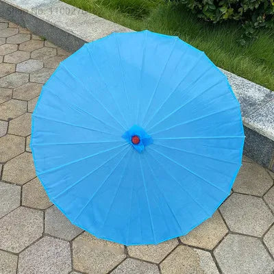 70cm Chinese Fabric Parasol ā Traditional Bamboo Dance Umbrella for Weddings & Props
