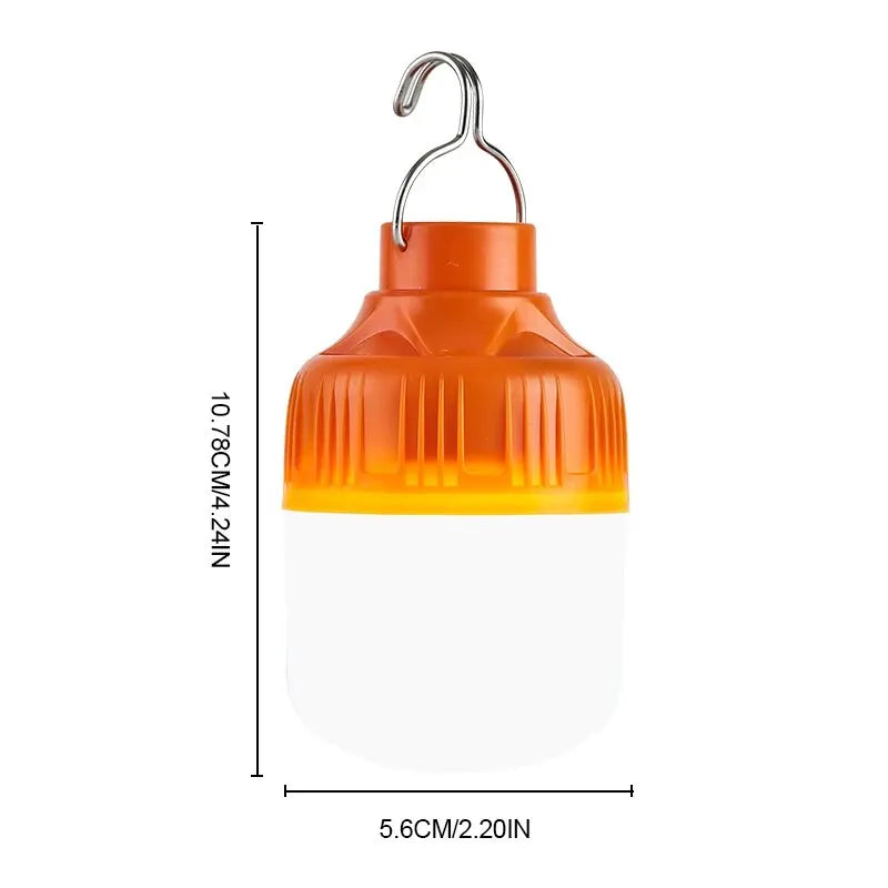 Outdoor USB Rechargeable LED Camping Lantern - Portable Emergency Light with Hook - Shello's Creative Boutique