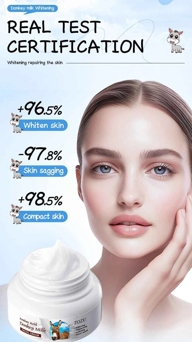 Donkey Milk Strong Whitening Face Cream Anti-aging Wrinkle Removal Firming Skin Care Facial Brightening Cream Korean Cosmetics