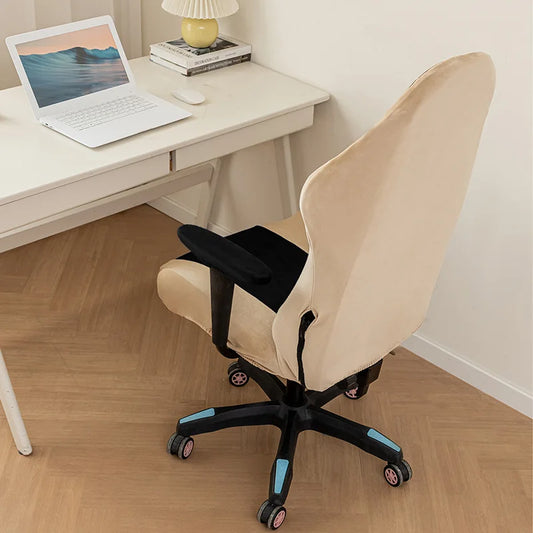 Spliced Color E-Sports Gaming Chair Covers Household Office Dust-Proof Computer Swivel Chair Cover with Armrest Cover (NO Chair) eprolo
