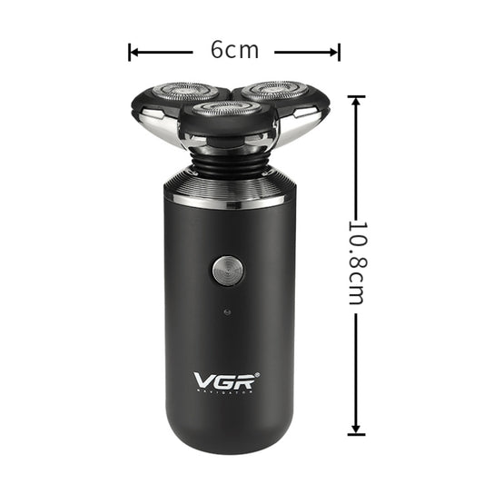 VGR V-317 5W USB Omnidirectional Three-dimensional Floating Three-network Electric Shaver, V-317 - Shello's Creative Boutique