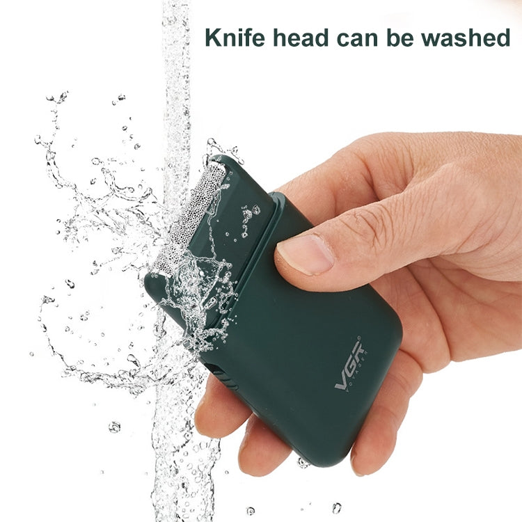 VGR V-390 5W USB Portable Reciprocating Electric Shaver, V-390 (Black), V-390 (Green) - Shello's Creative Boutique