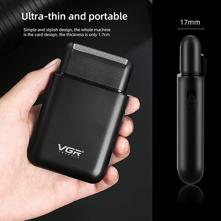 VGR V-390 5W USB Portable Reciprocating Electric Shaver, V-390 (Black), V-390 (Green) - Shello's Creative Boutique