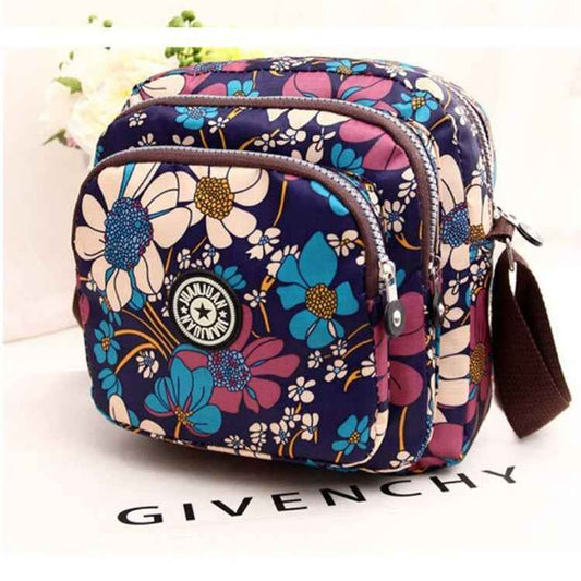 Women Shoulder Bag Waterproof Nylon Handbag Multilayer Crossbody Bag