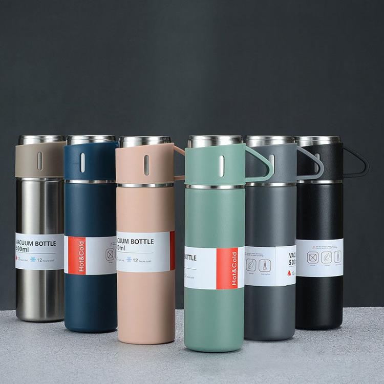 500ml 304 Stainless Steel Thermos Cup Portable Business Tea Cup,Spec:, Gift Box Set