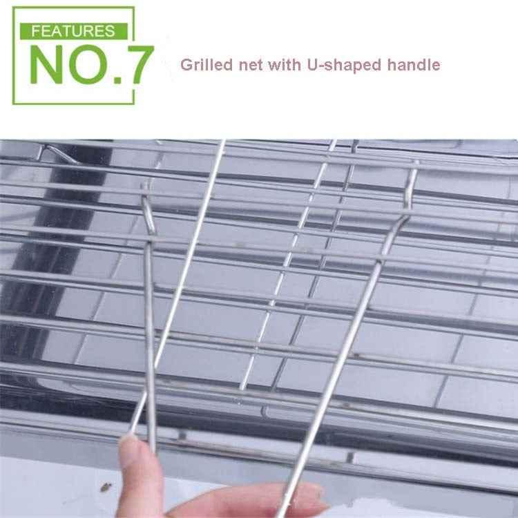 HZ-003 BBQ Grill Outdoor Portable Stainless Steel Stove Household Charcoal Barbecue Rack - Shello's Creative Boutique