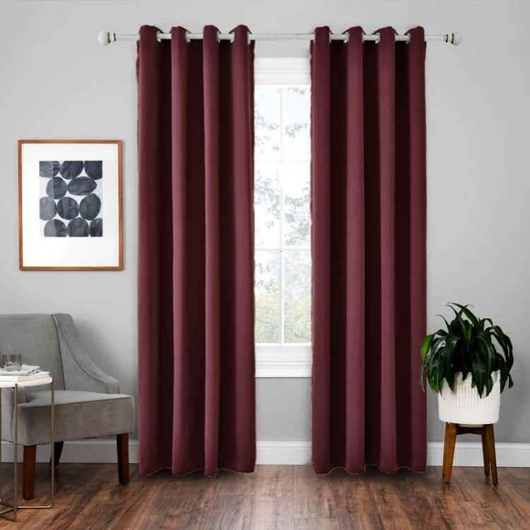 High-precision Curtain Shade Cloth Insulation Solid Curtain - Shello's Creative Boutique