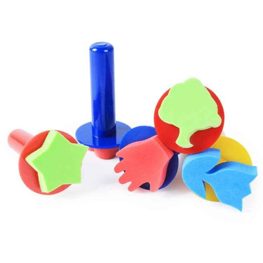 5 in 1 Children Painting Art DIY Brush Sponge Stamp - Shello's Creative Boutique