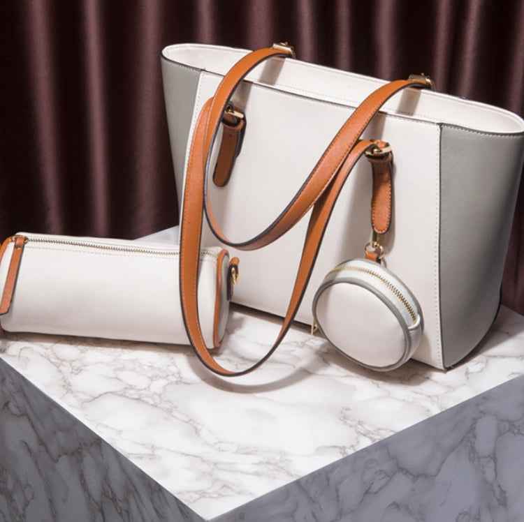 3 in 1 Fashion Simple Lady Diagonal Large Capacity Handbag