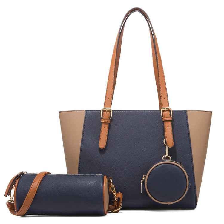 3 in 1 Fashion Simple Lady Diagonal Large Capacity Handbag