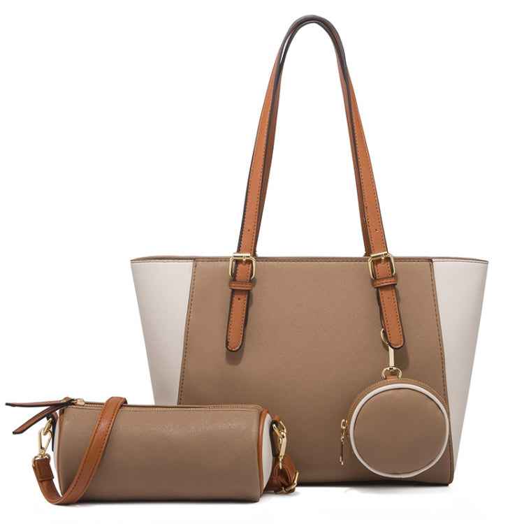 3 in 1 Fashion Simple Lady Diagonal Large Capacity Handbag