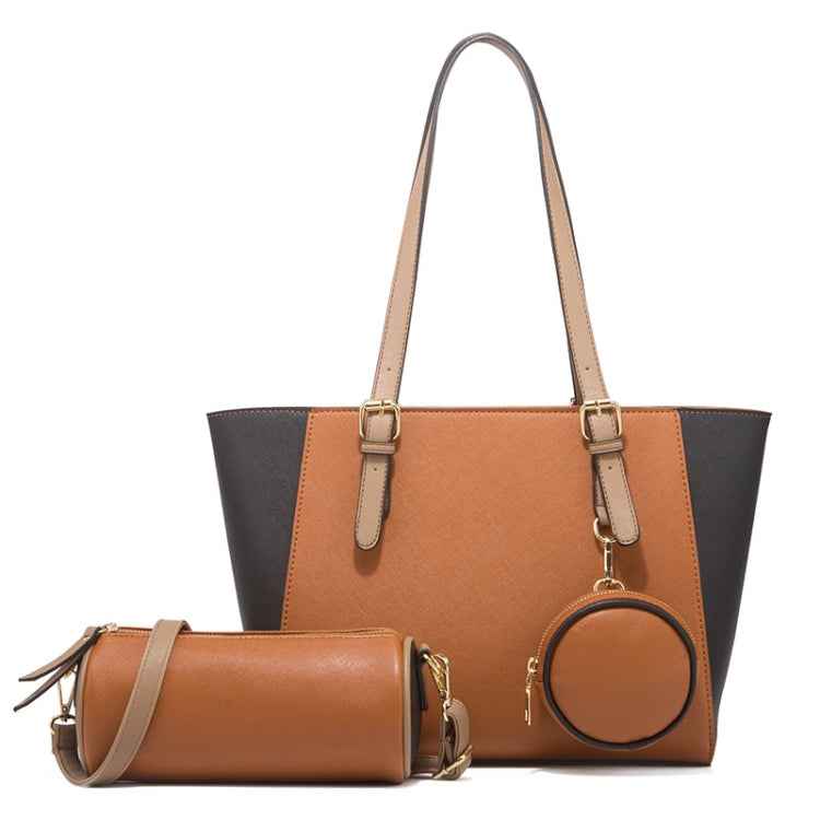 3 in 1 Fashion Simple Lady Diagonal Large Capacity Handbag