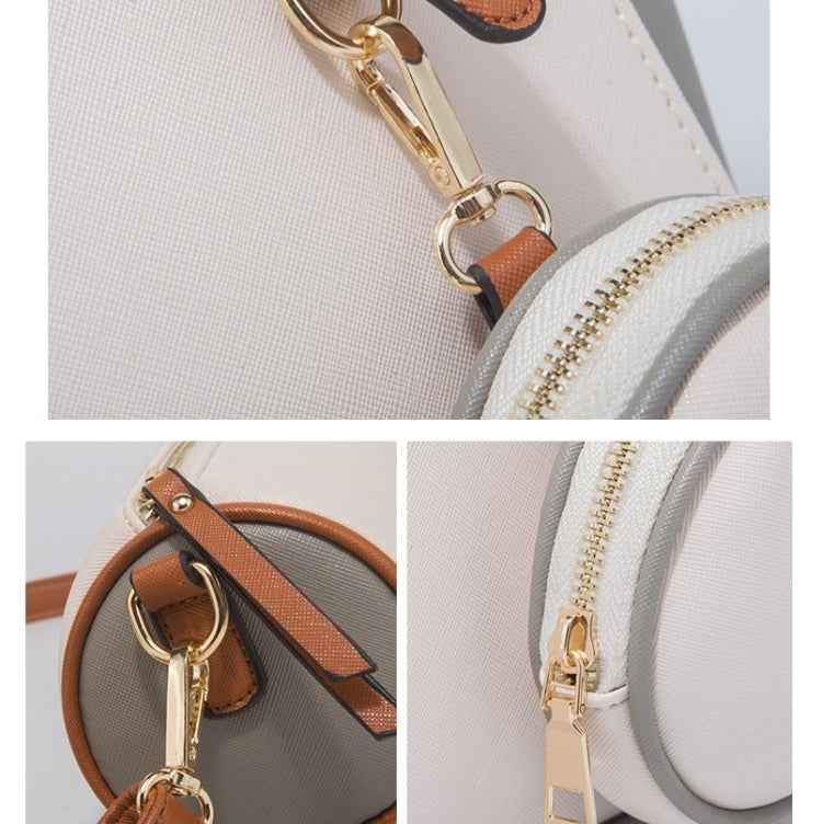 3 in 1 Fashion Simple Lady Diagonal Large Capacity Handbag