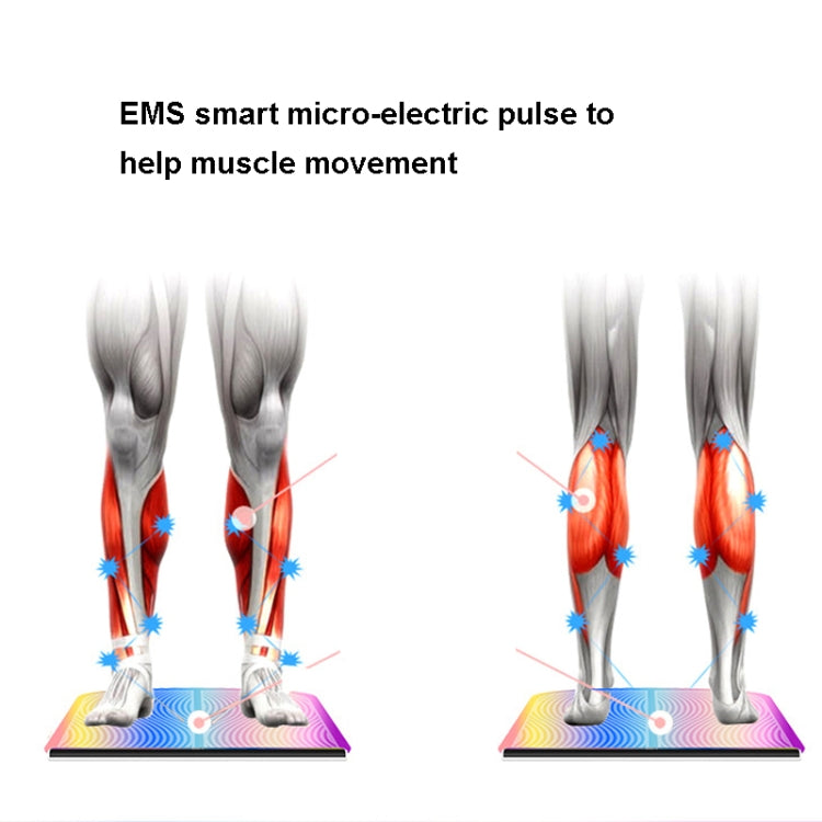EMS Colorful Foot Massage Foot Pad Pulse Foot Massage Machine Smart Acupuncture Foot Massage Pad With Remote Control - Shello's Creative Boutique