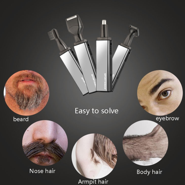 Sportsman SM-416 Electric Mini Shaving Knife Eyebrow Trimming Knife Charging USB Nose Hair Trimmer, Specification:, EU Plug, USB - Shello's Creative Boutique