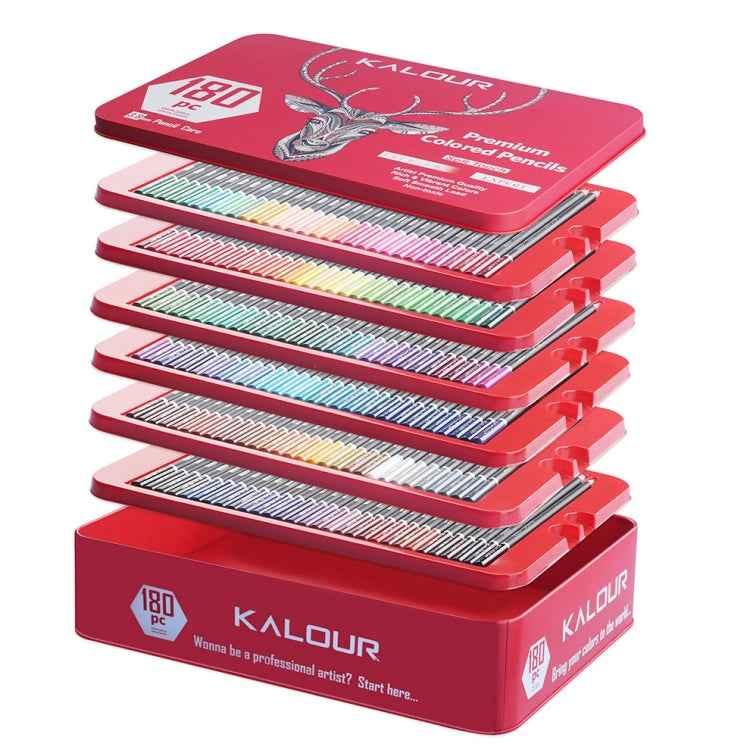 KALOUR 180 Colours Pencil Set - Professional Art Painting Supplies - Shello's Creative Boutique