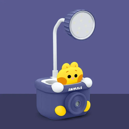 LED Mini Desk Lamp Student Dormitory With Pen Holder Sharpen Pen Desk Lamp USB Night Light - Shello's Creative Boutique