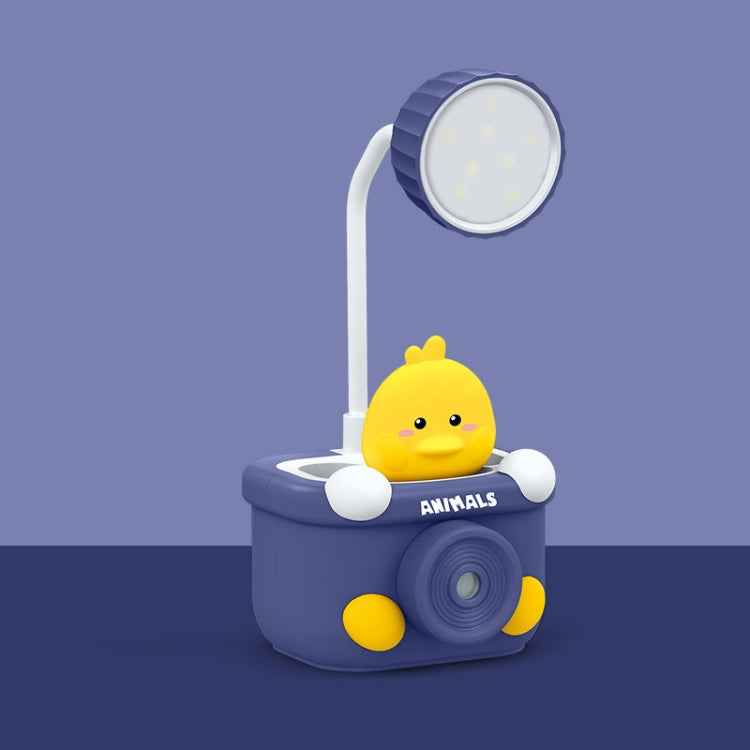 LED Mini Desk Lamp Student Dormitory With Pen Holder Sharpen Pen Desk Lamp USB Night Light