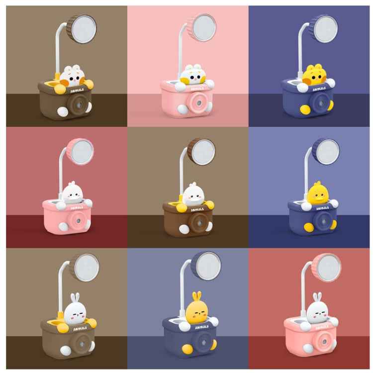 LED Mini Desk Lamp Student Dormitory With Pen Holder Sharpen Pen Desk Lamp USB Night Light