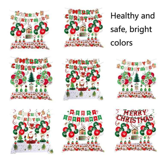 Christmas Decoration Party Latex Aluminum Film Balloon Set, Style: - Shello's Creative Boutique