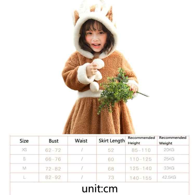 PS4509 Christmas Coral Fleece Animal Costume Christmas Elk Skirt - Shello's Creative Boutique